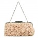 Evening Bag -  Ruffled - Champagne - BG-7447CP